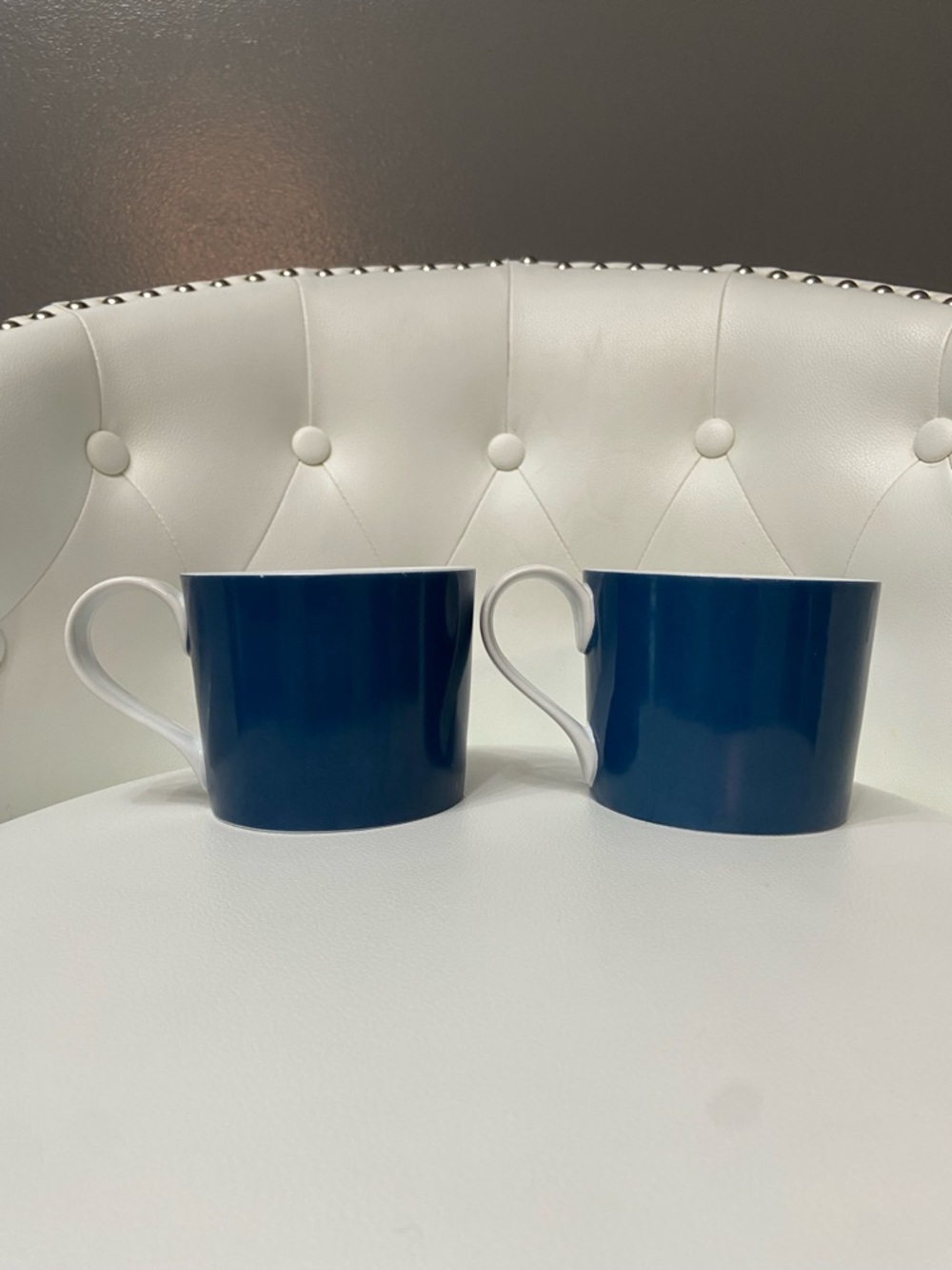 2 STARBUCKS 2008 Etched Blue Wave 🌊 Coffee Mug 13 Ounce Blue/White Collectible - Picture 8 of 17